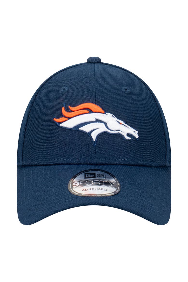 Men's New Era  Navy Denver Broncos Core Team 9FORTY Adjustable Hat, Alternate, color, Navy
