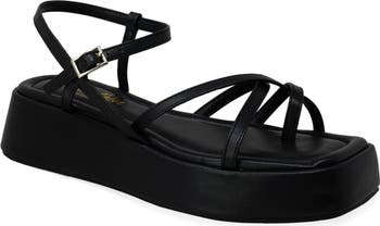 CHASE AND CHLOE Olsen Strappy Flatform Sandal (Women) Nordstromrack