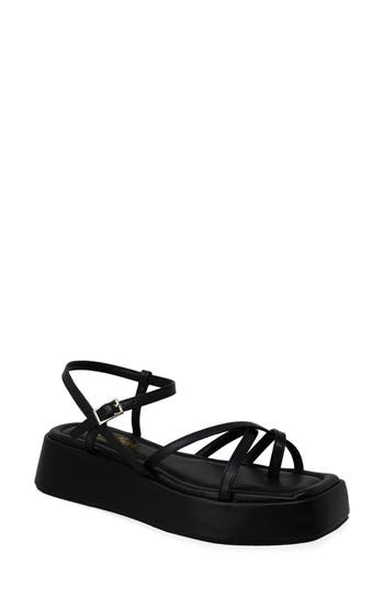 Chase & Chloe Chase And Chloe Olsen Strappy Flatform Sandal