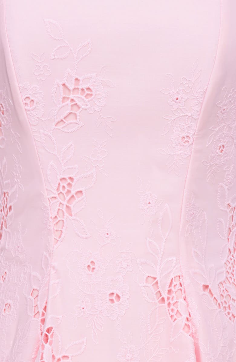 HOUSE OF CB Jemma Cutout Strapless Fit & Flare Dress, Alternate, color, Pink