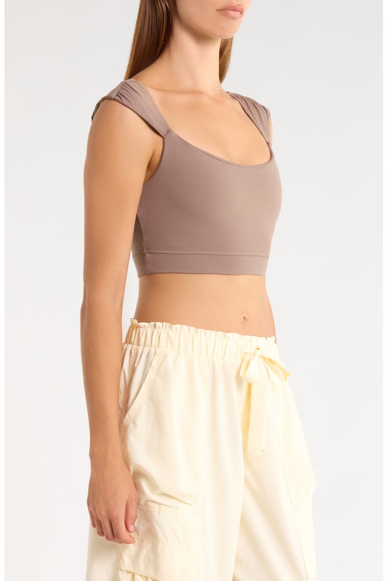 Free People Never Better Cap Sleeve Sports Bra (Women) | Nordstrom