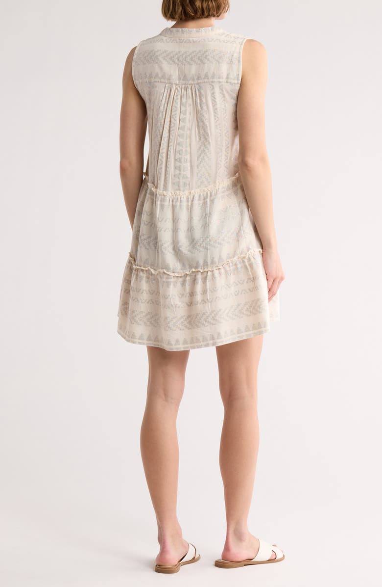 Elan Metallic Jacquard Cover-Up Minidress, Alternate, color,