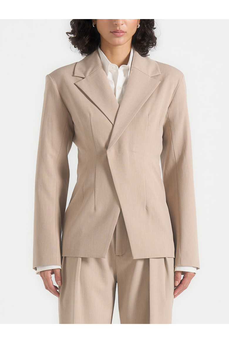Beatrice Tailored Double Breasted Blazer, Main, color, Taupe