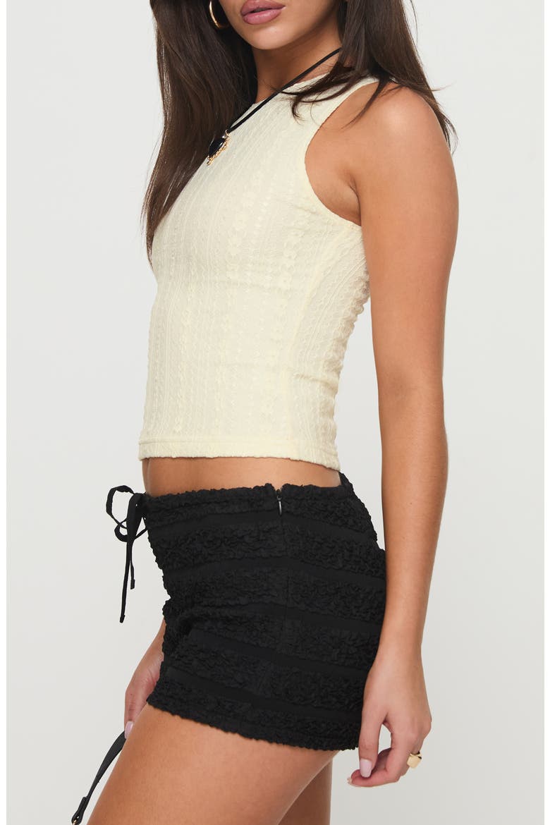 Dystran Lace Crop Tank, Alternate, color, LIGHT BEIGE