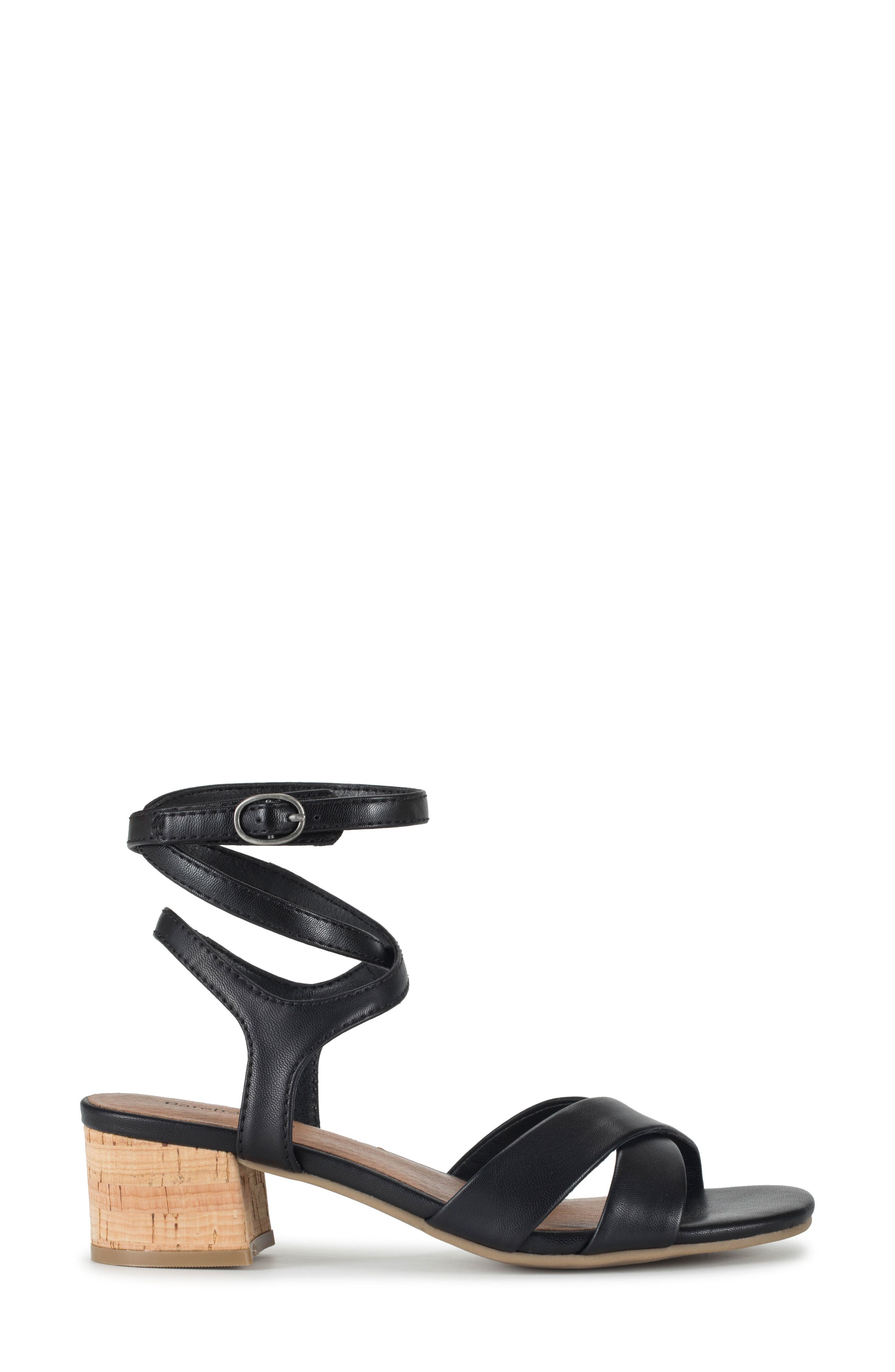 BARETRAPS Vivian Block Heel Sandal, Alternate, color, Black