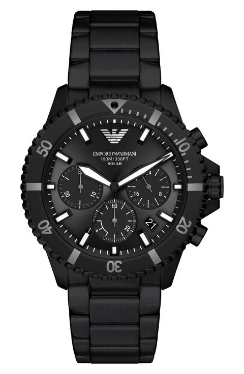 World Explorer Solar Chronograph Bracelet Watch, 43.5mm