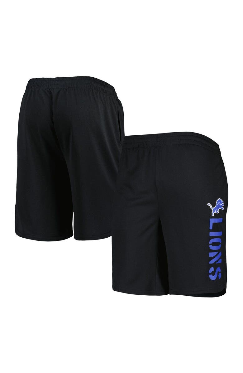 MSX BY MICHAEL STRAHAN Men's MSX by Michael Strahan Black Detroit Lions Team Shorts, Alternate, color, 