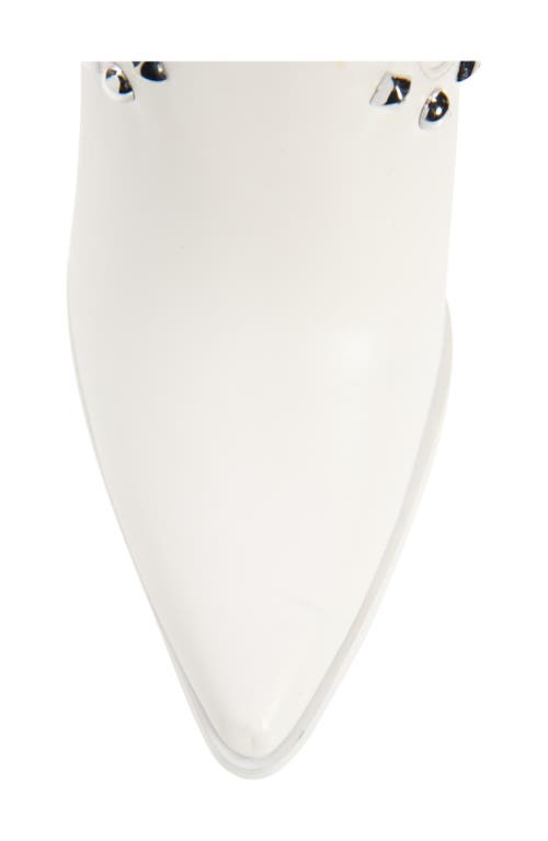 Azalea Wang Axelbeat Pointed Toe Boot In White