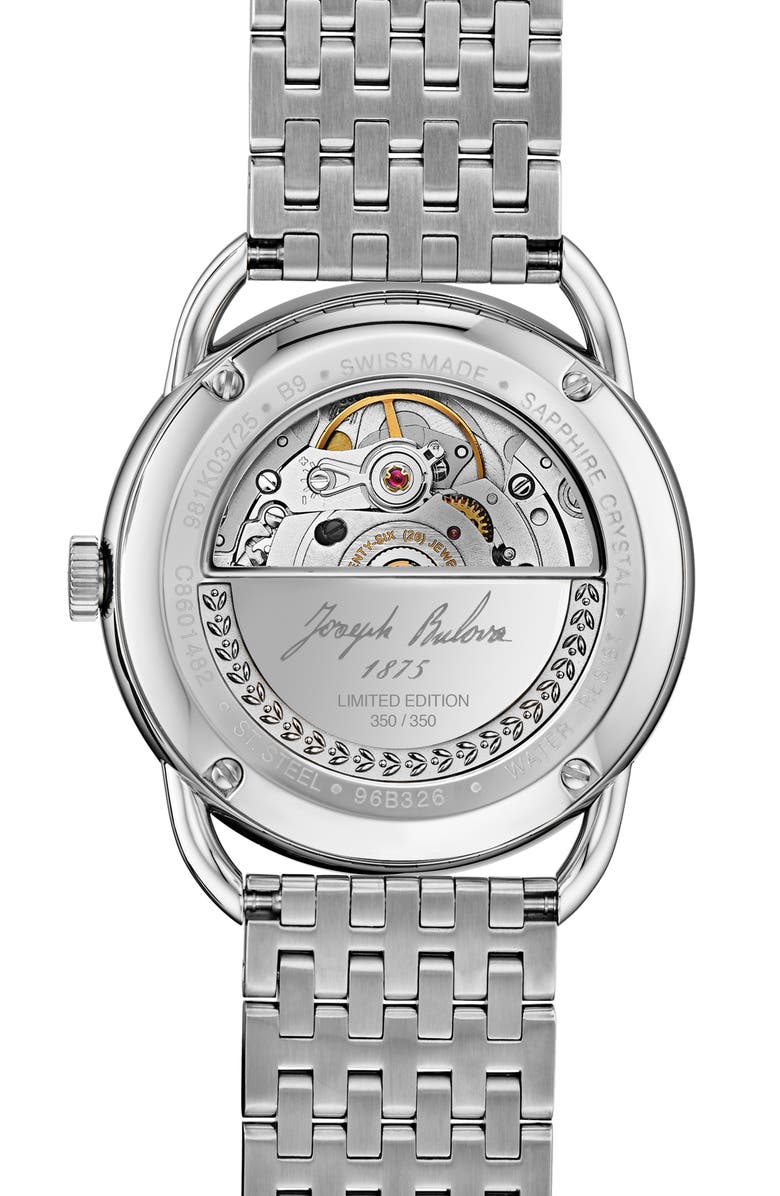 BULOVA Joseph Bulova Commodore Bracelet Watch, 38.5mm, Alternate, color, 