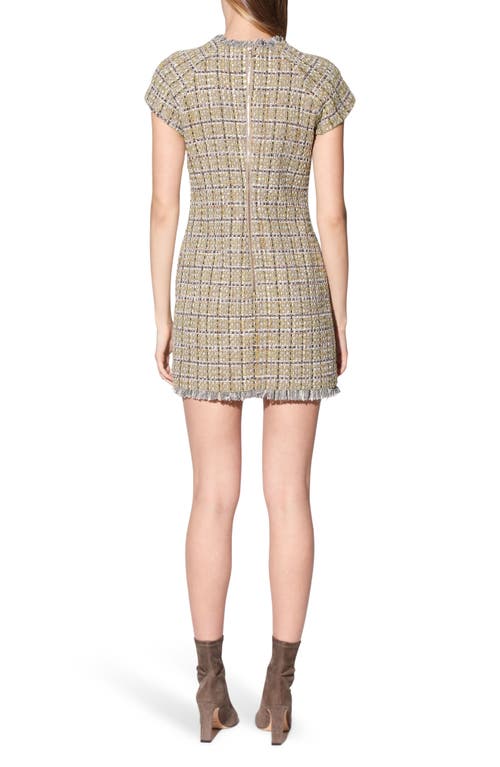 WALTER BAKER WALTER BAKER DESIREE CAP SLEEVE TWEED MINIDRESS 