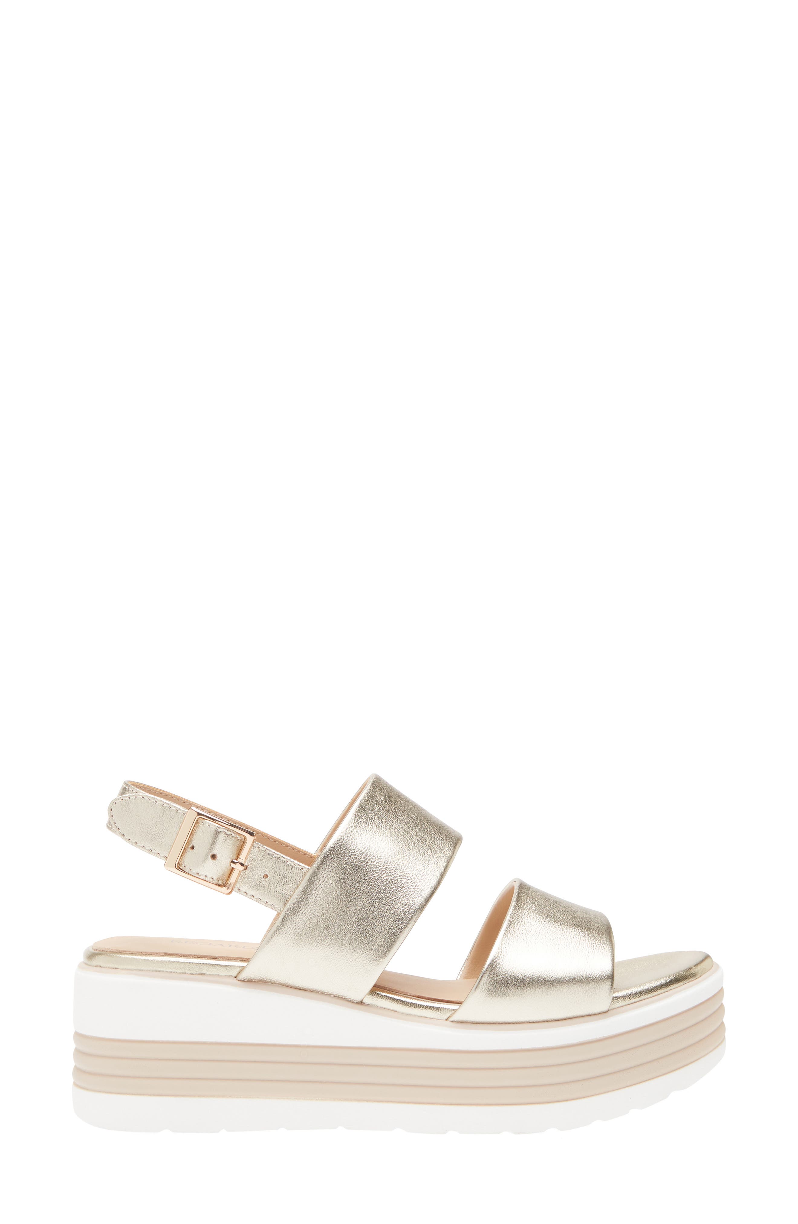 Sheyla Slingback Platform Wedge Sandal, Alternate, color, PLATINO