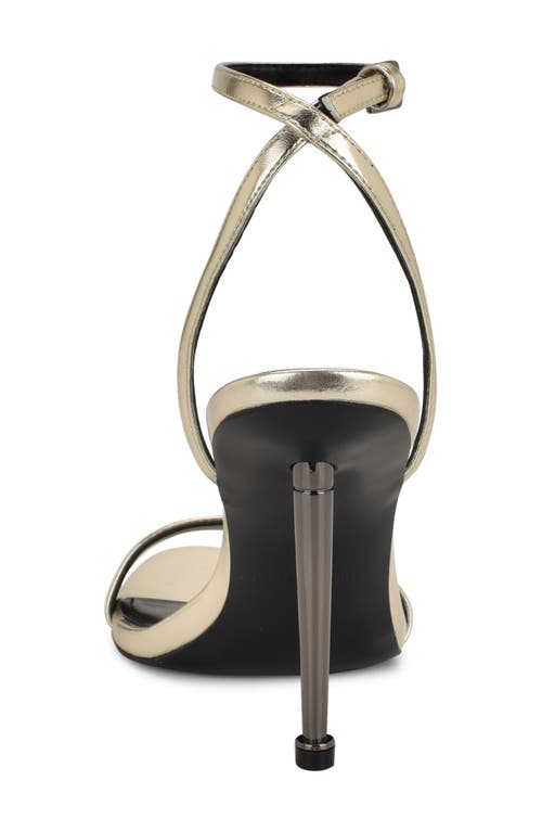 Nine West Reina Ankle Strap Sandal In Gold