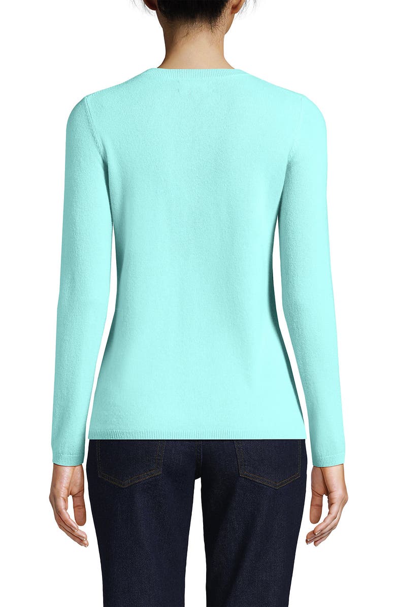 Lands' End Cashmere Sweater, Alternate, color, Pale Aqua Ice