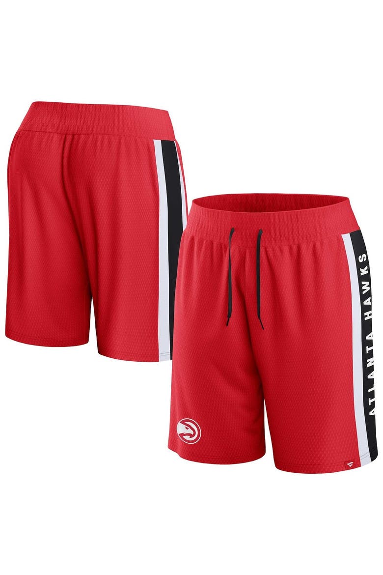 Men's Fanatics Branded Red Atlanta Hawks Referee Iconic Mesh Shorts, Main, color, Red