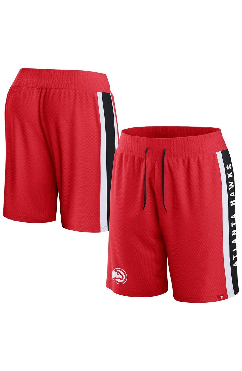FANATICS Men's Fanatics Branded Red Atlanta Hawks Referee Iconic Mesh Shorts, Main, color, Red
