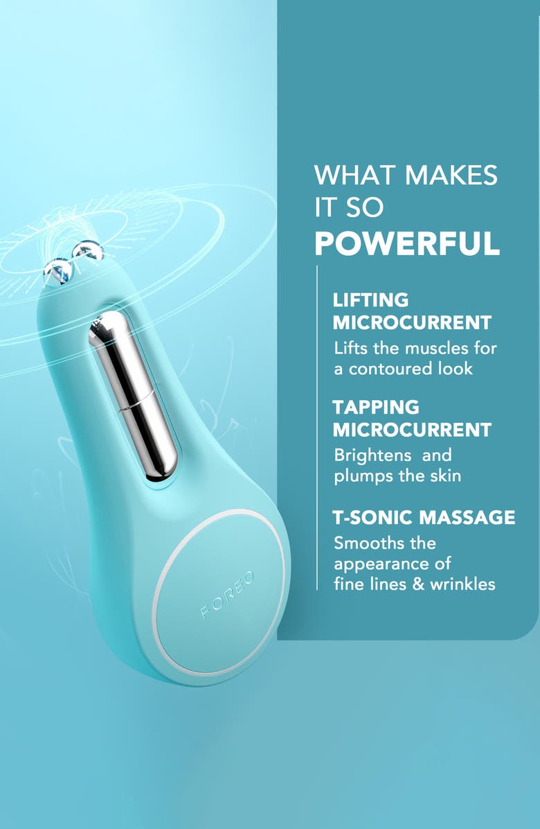 FOREO BEAR 2 Eyes & Lips Microcurrent Line Smoothing Device, Alternate, color, Mint