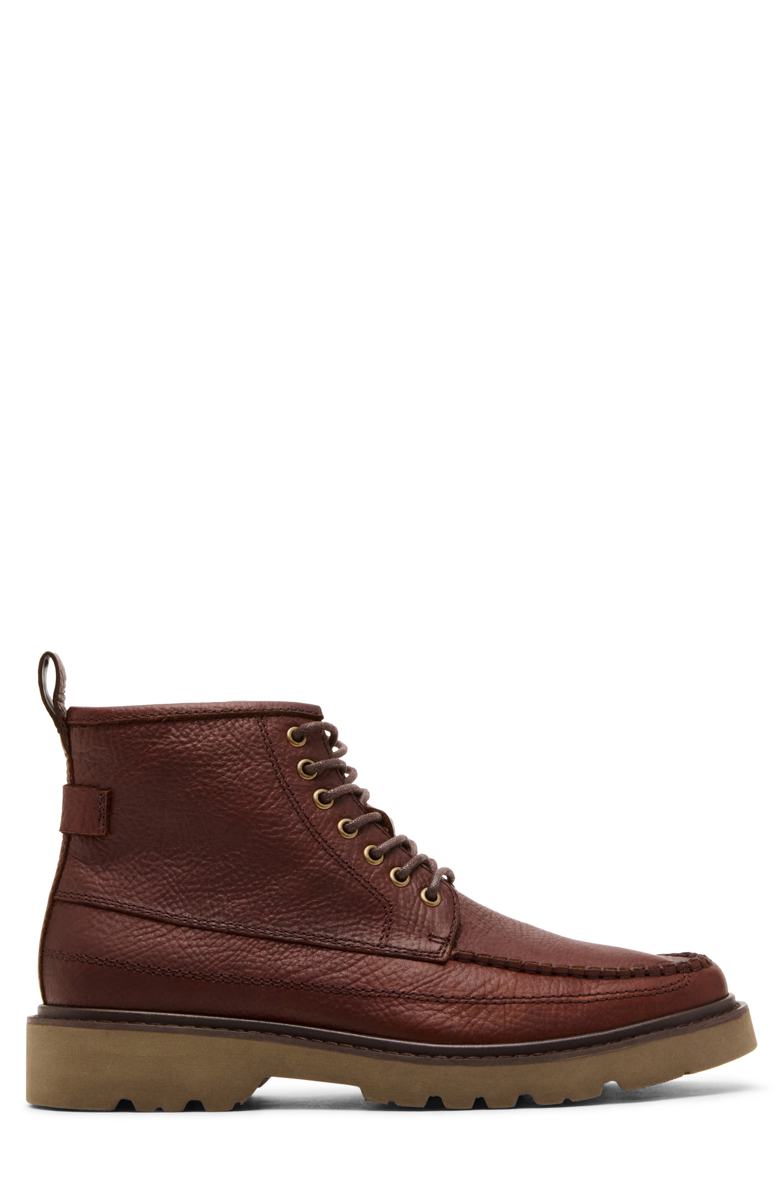 Daviston Moc Toe Boot, Alternate, color, TOBACCO