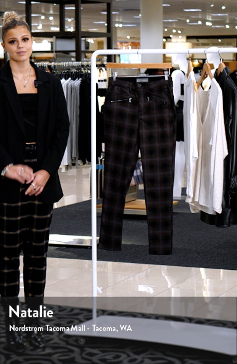 'Ab'Solution Plaid Ankle Trousers, sales video thumbnail