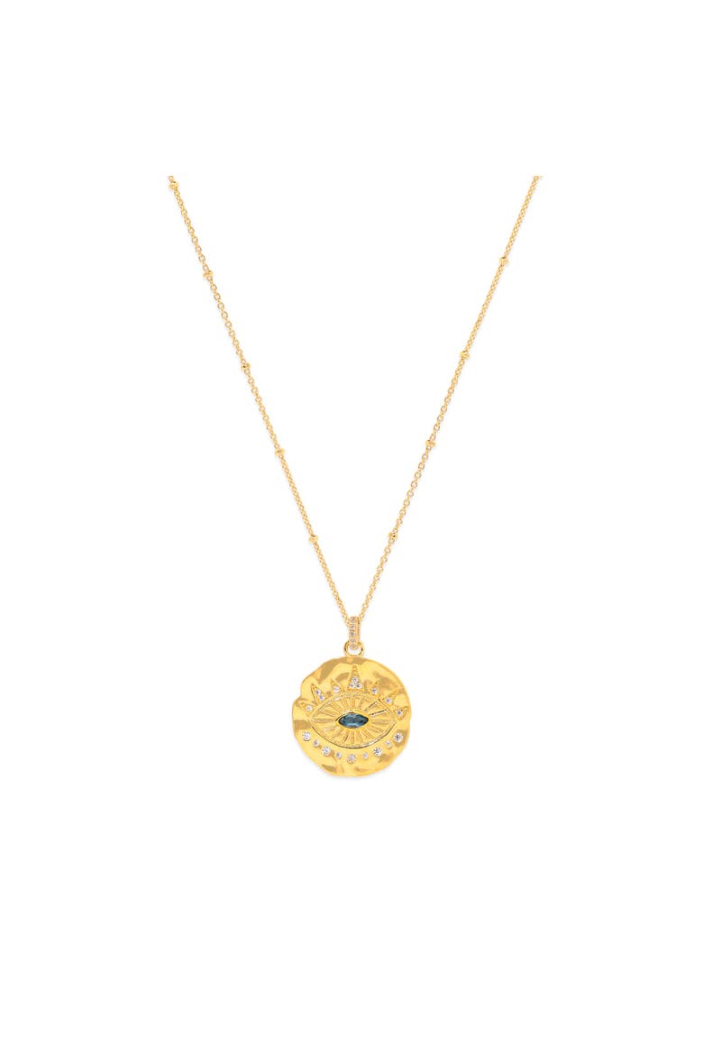 Evil Eye Protection Necklace, Main, color, Blue