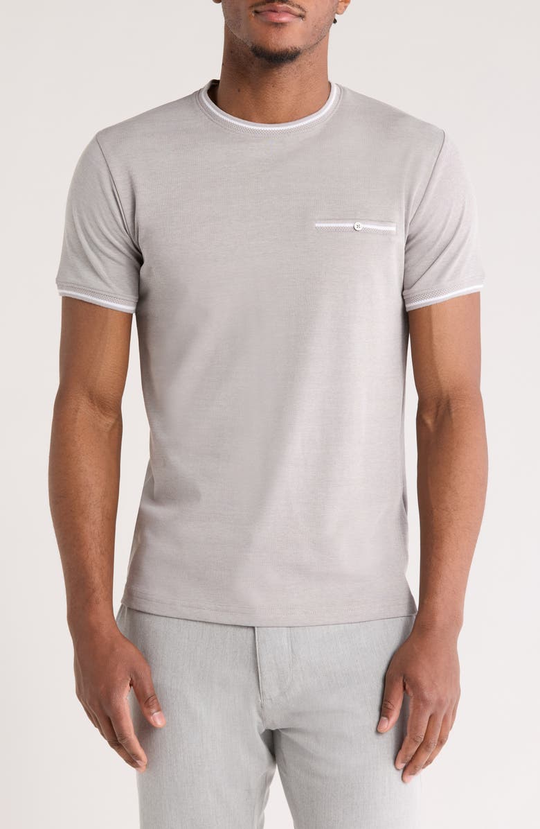 DENIM AND FLOWER Stripe Dressy T-Shirt, Main, color,