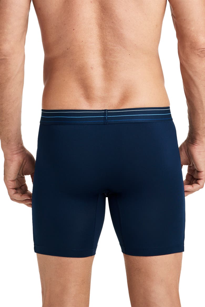 Men's EverActive Zero Chafe 6" Microfiber Boxer Brief - 3 Pack, Alternate, color, Ocean Dove