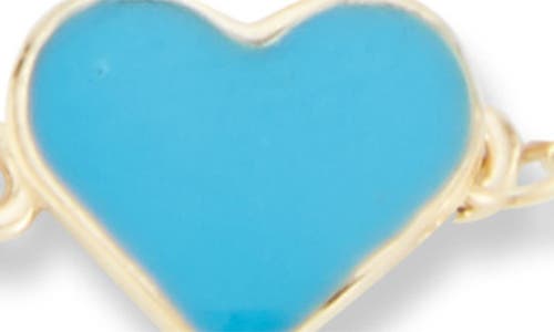 Ember Fine Jewelry 14k Enamel Heart Bracelet In Gold