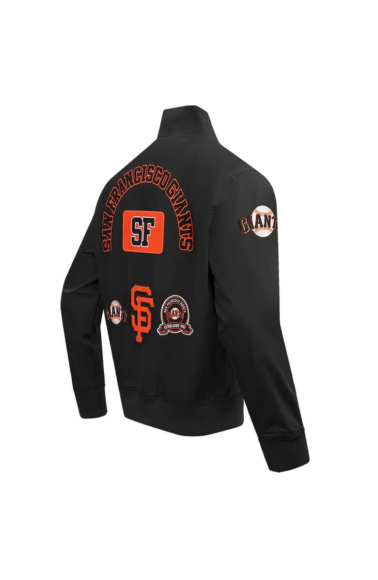 PRO STANDARD Men's Pro Standard Black San Francisco Giants Area Code Twill Full-Zip Jacket, Alternate, color, Black