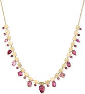 EDEN PRESLEY Tourmaline Dream Rock Candy Shine 14k Gold Pink Tourmaline Necklace