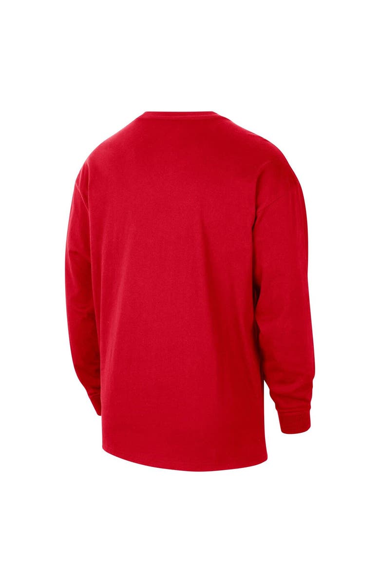 Nike Men's Nike Red Memphis Grizzlies 2024/25 City Edition Courtside Max90 Heavyweight Long Sleeve T-Shirt, Alternate, color, 