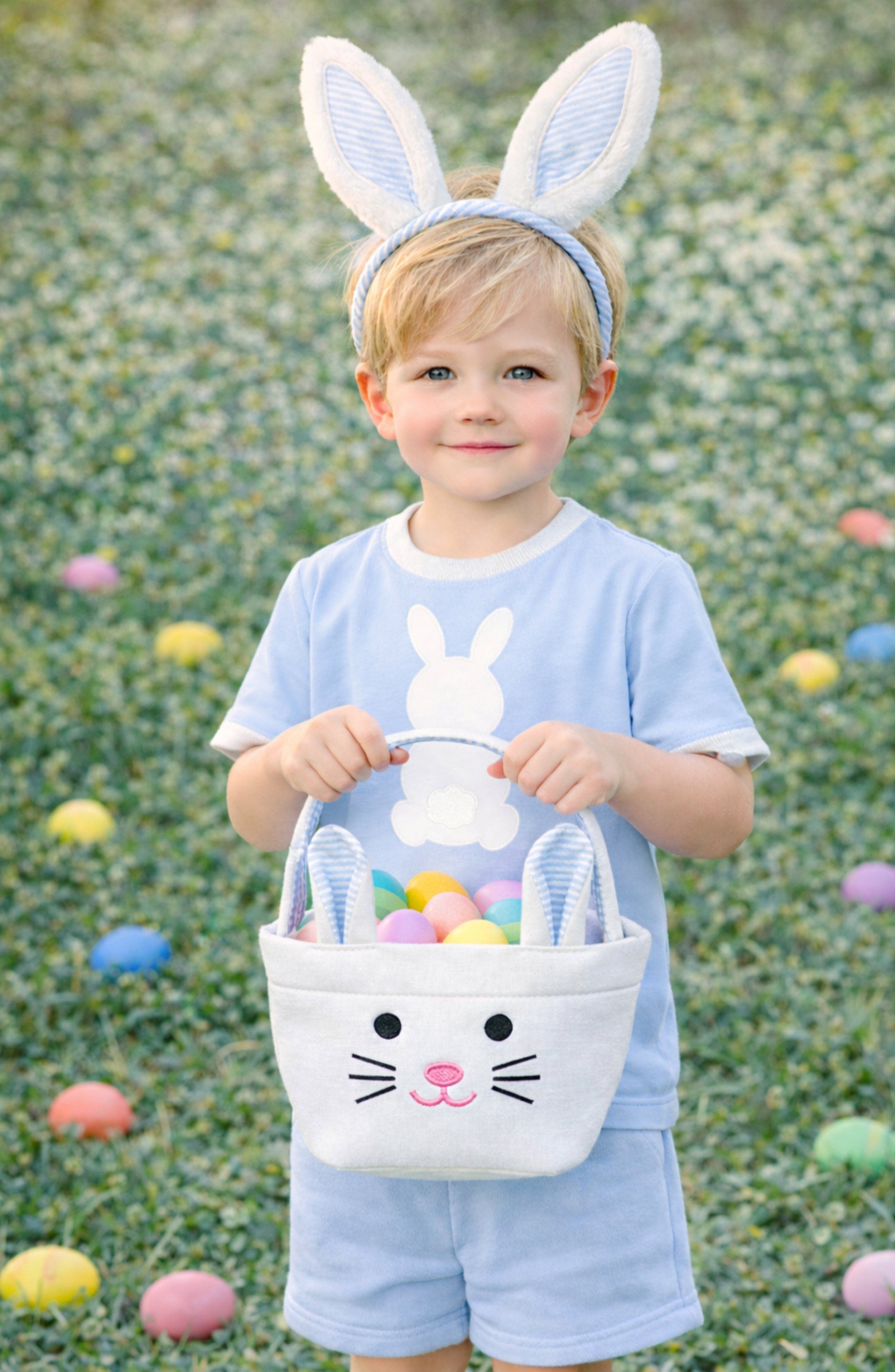 Easter Bitty Bunny Basket, Alternate, color, Blue