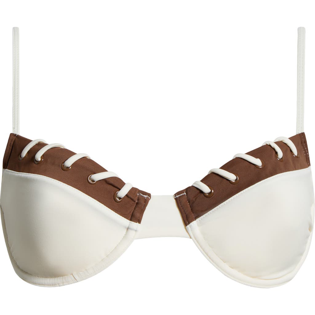 PACSUN PACSUN LACE-UP UNDERWIRE BIKINI TOP