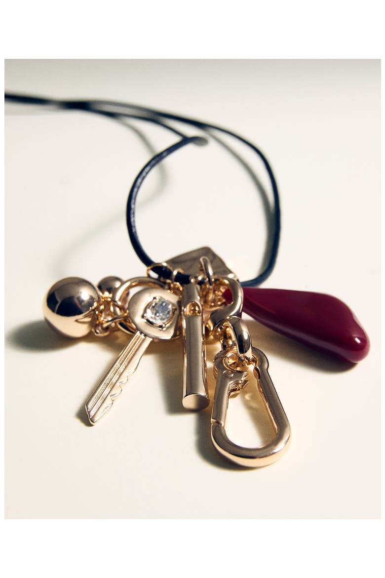 Charm Necklace, Alternate, color, GOLD