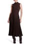 Maizie Sleeveless Pleated Mixed-Media Dress