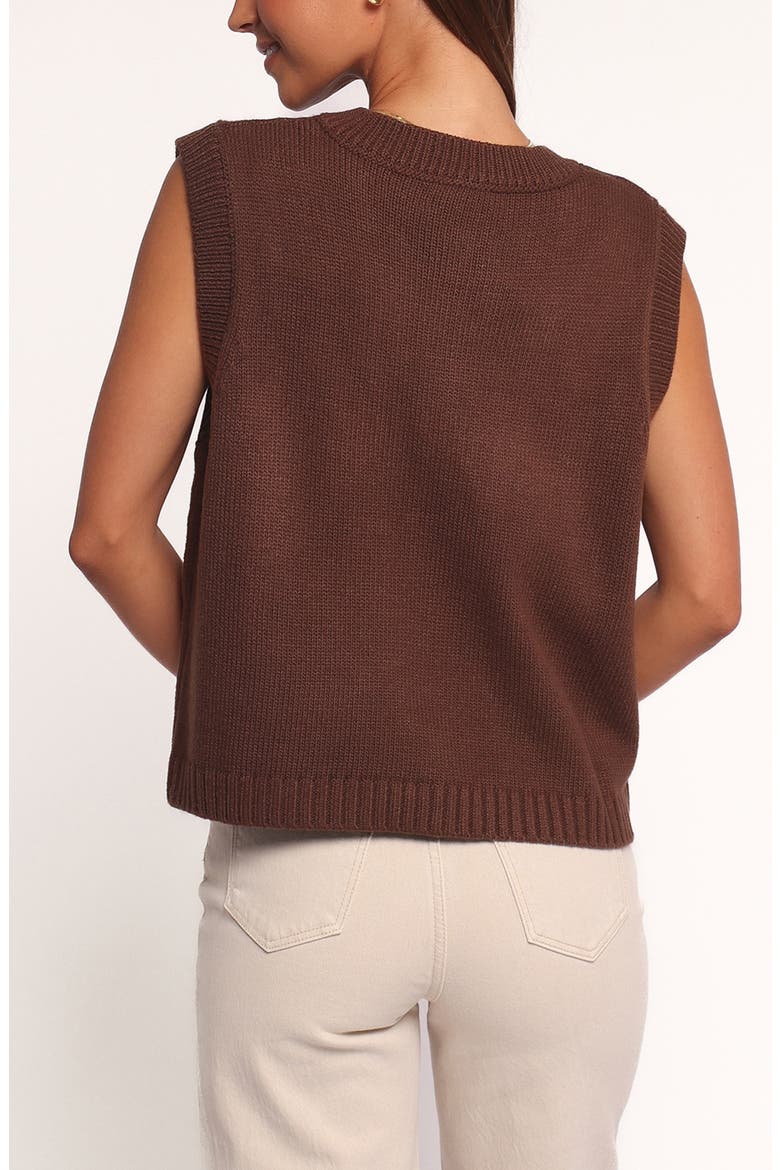 Sweater Vest, Alternate, color, DARK CHOCOLATE