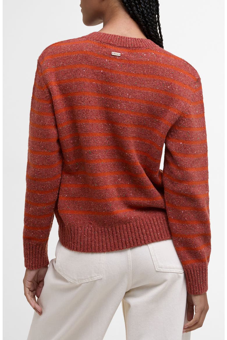 Claydon Stripe Sweater, Alternate, color, BURNT ORANGE STRIPE