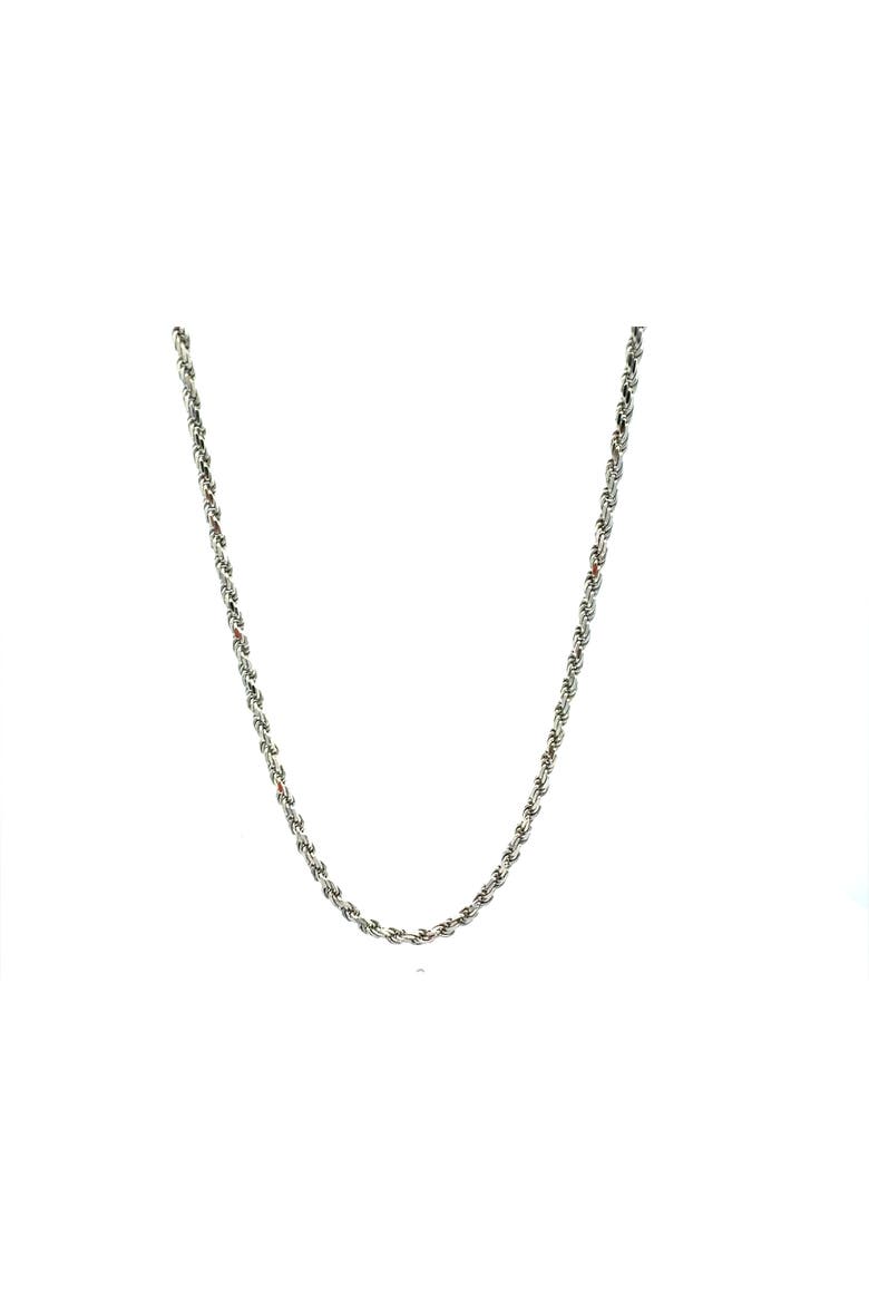 Sterling Silver Rope Chain Necklace, 16-Inch, 2.7 mm, Main, color, Silver