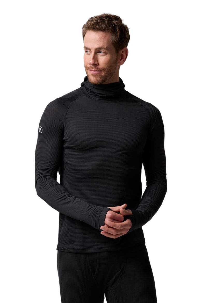 Pines Micrrid Ultra-Lt Baselayer Balaclava Top - Men's, Main, color, Black