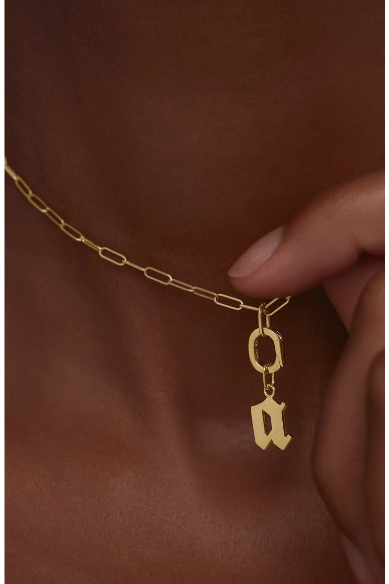 Oval Charm Enhancer, Alternate, color, Yellow Gold