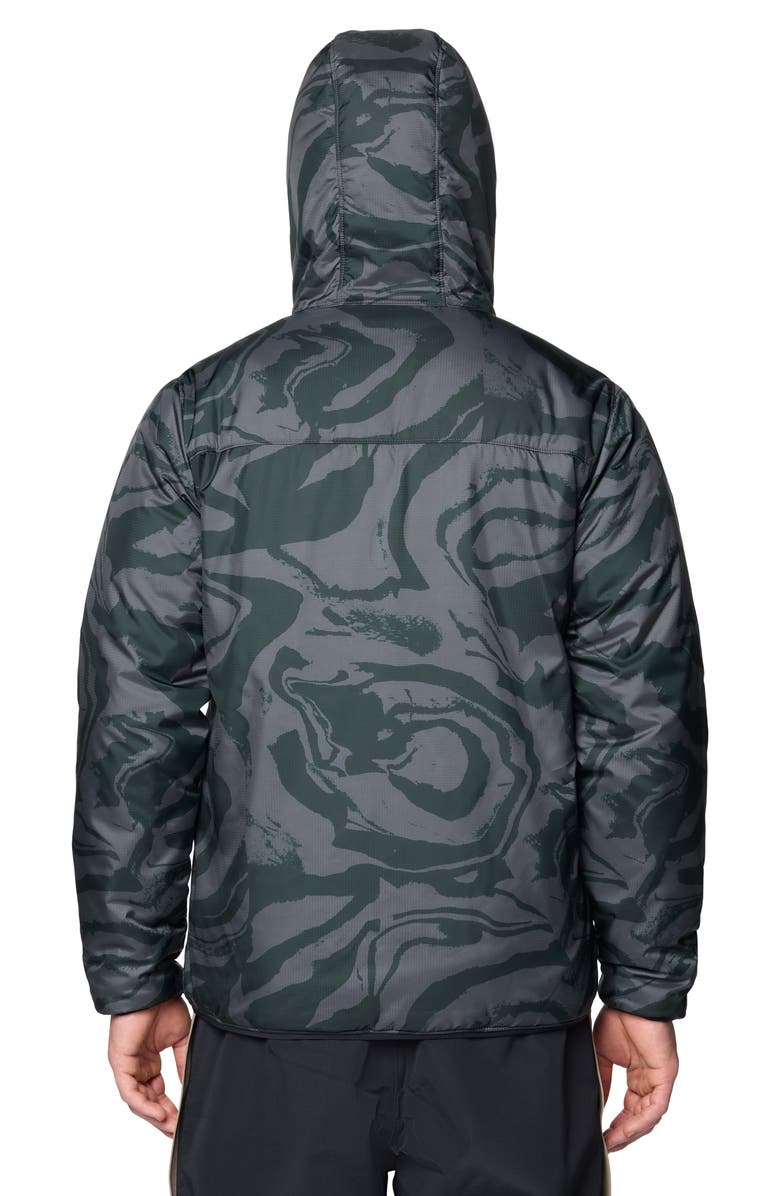 Mountain Hardwear Après Pro Insulated Hooded Jacket, Alternate, color, Volcanic Rockstrata/ Black
