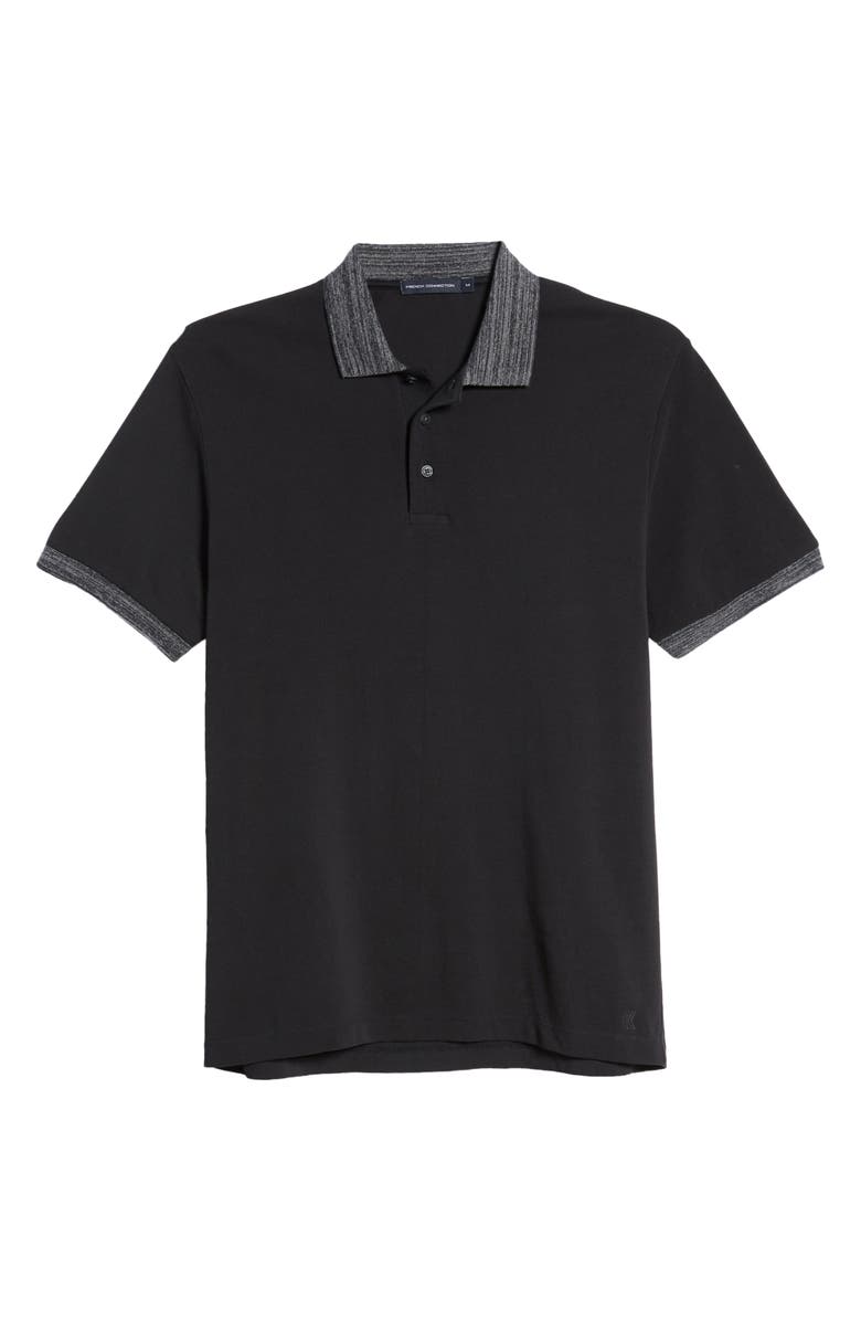 French Connection Regular Fit Mélange Cotton Piqué Polo, Alternate, color,