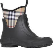 Burberry Flinton Check Waterproof Rain Boot