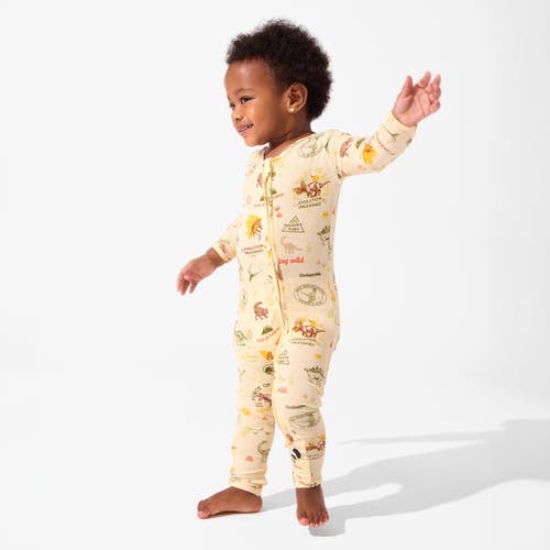 Bellabu Bear Baby Jurassic Park Origins Convertible Footie In Yellow