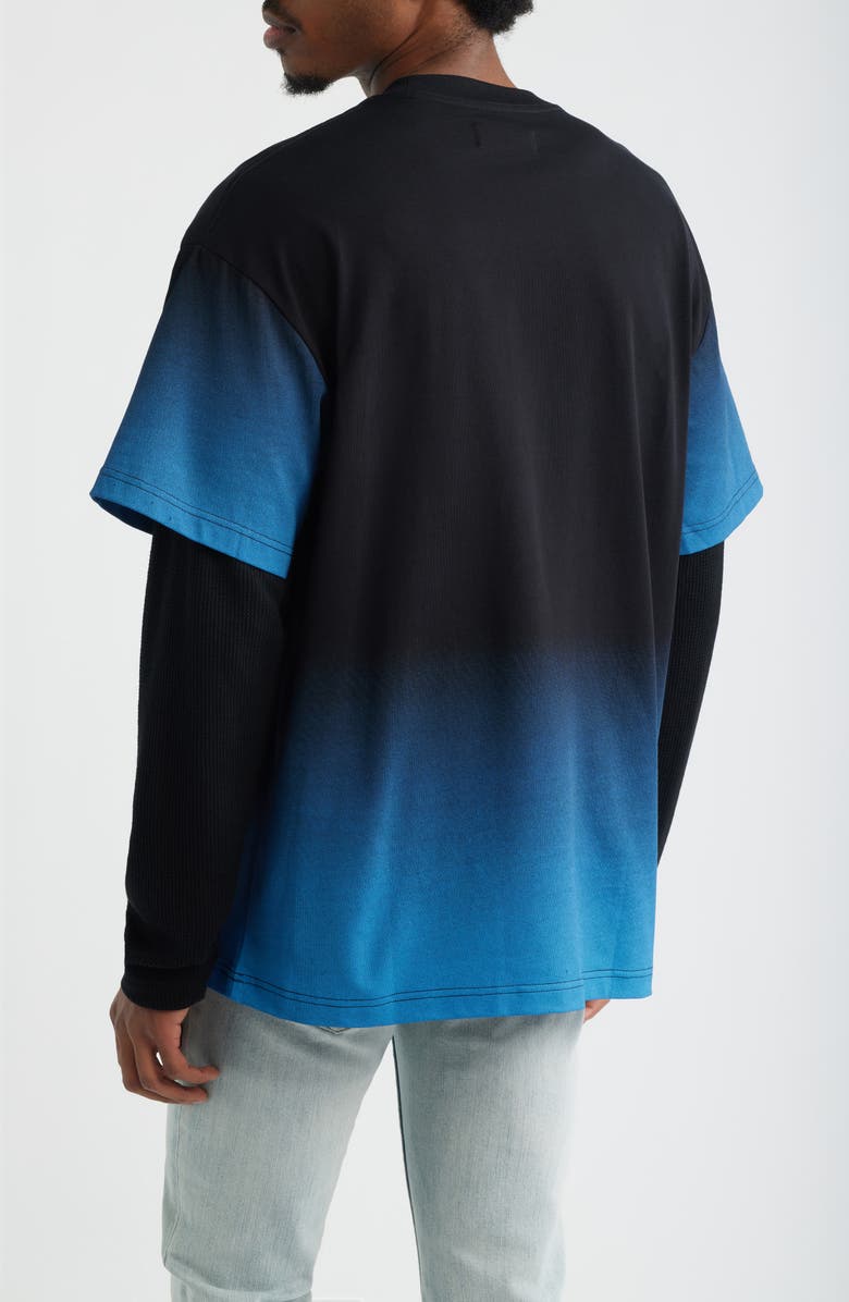 SANTO STUDIO Ryan Sheckler Edition Graphic Layered Long Sleeve Cotton T-Shirt, Alternate, color, Black