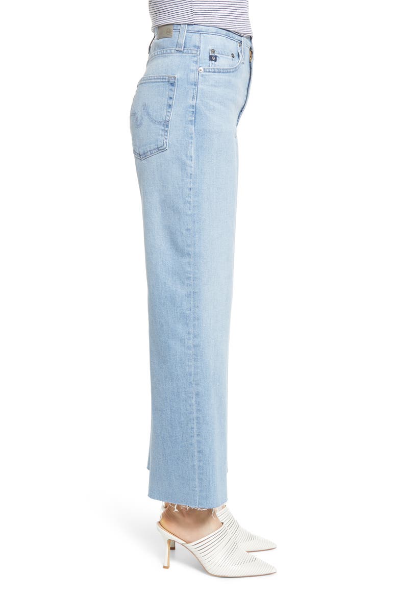 Etta High Waist Crop Wide Leg Jeans, Alternate, color, BLUE OASIS