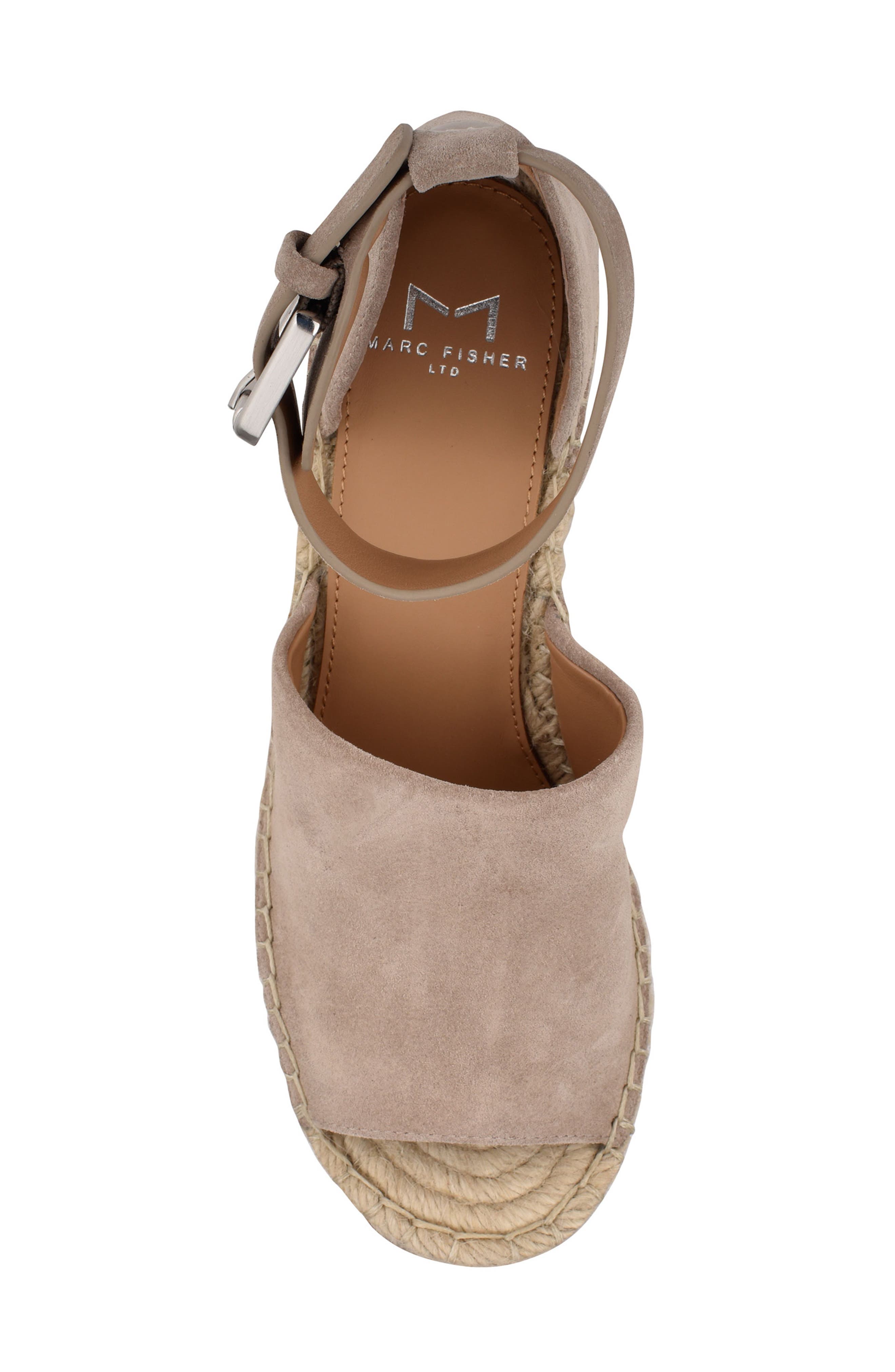 Adalyn Espadrille Wedge Sandal, Alternate, color, DARK CLOUD SUEDE