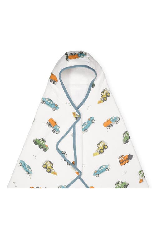 Little Unicorn Cotton Muslin & Terry Hooded Towel In Multi