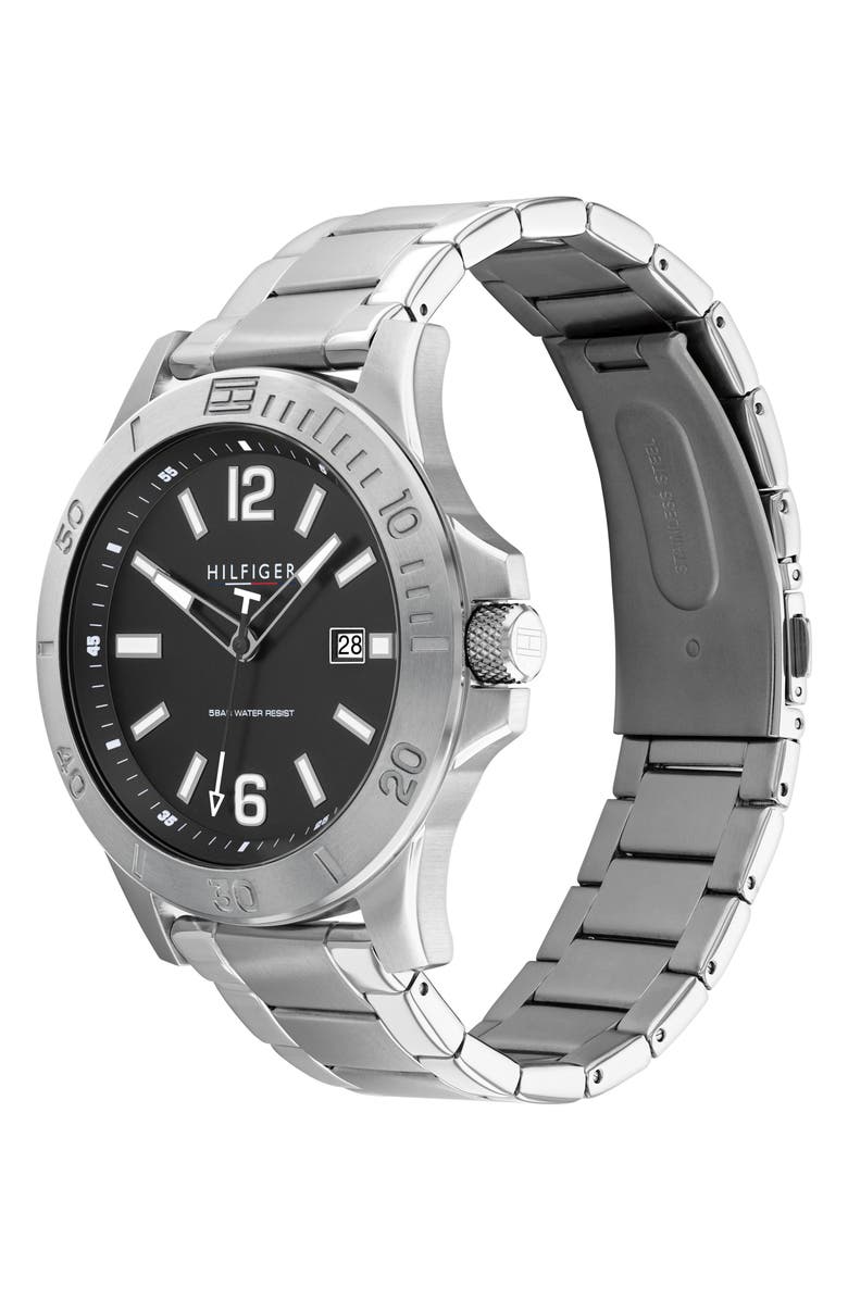 Tommy Hilfiger Ryan Bracelet Watch, 46mm, Alternate, color, Grey