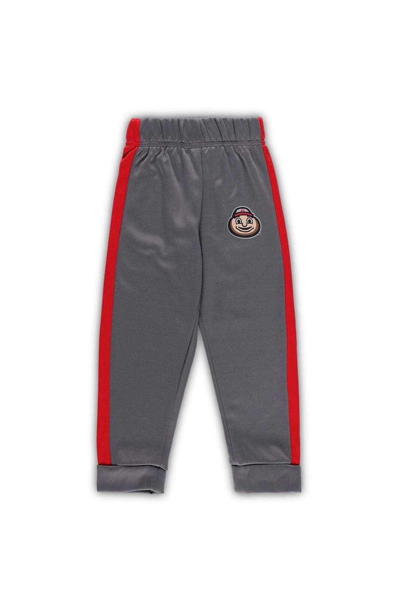 COLOSSEUM Toddler Colosseum Scarlet/Gray Ohio State Buckeyes Shark Full-Zip Hoodie Jacket & Pants Set, Alternate, color, 