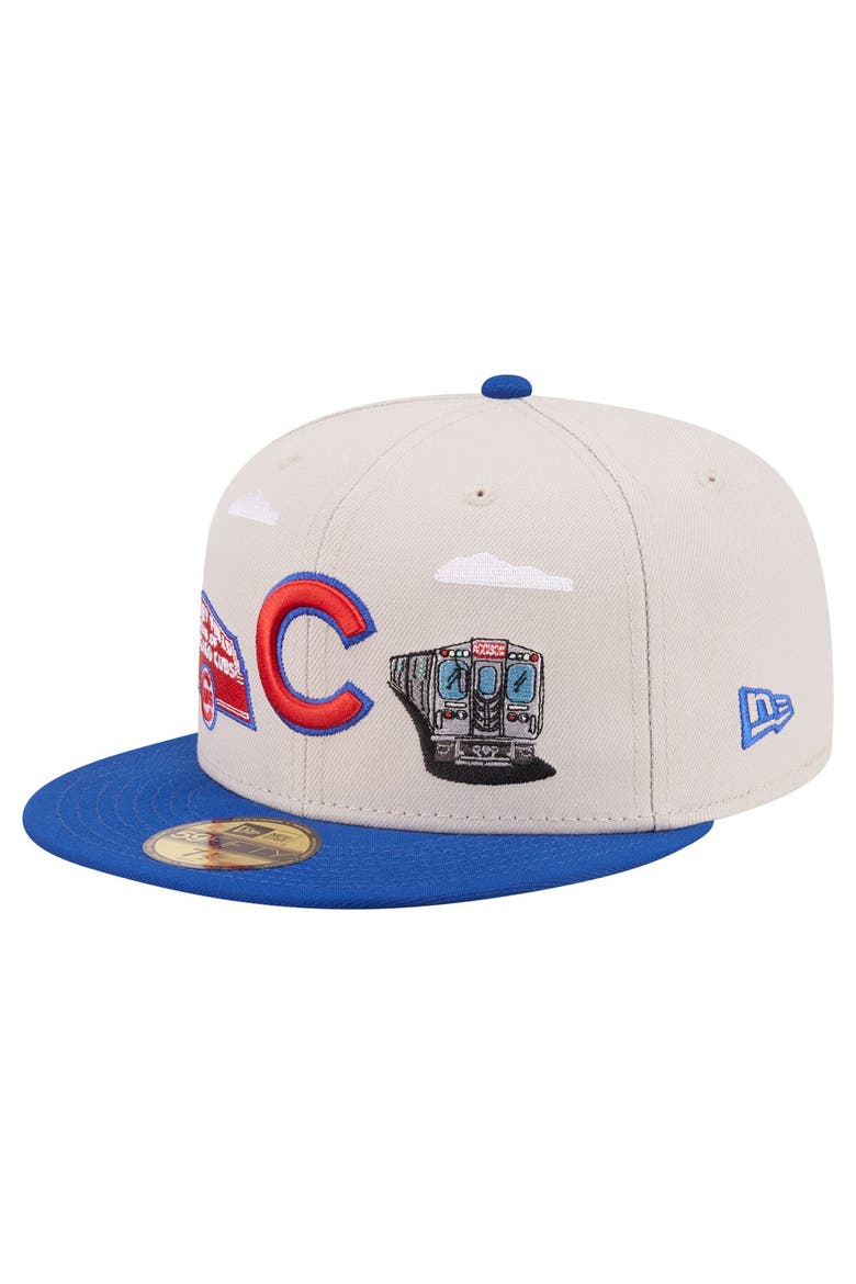 Men's New Era  Khaki Chicago Cubs City Icon 59FIFTY Fitted Hat, Main, color, Khaki