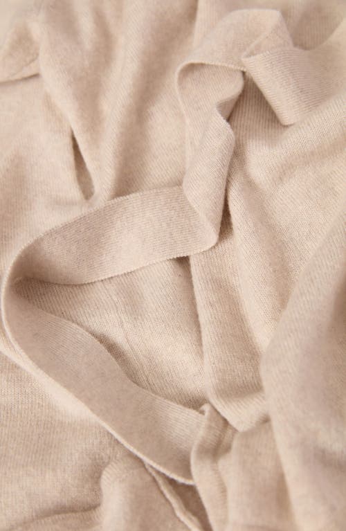 Cache Coeur Beverly Wool Blend Wrap Maternity/nursing Sweater In Beige